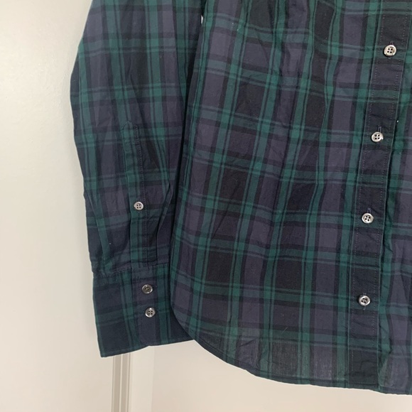 CLUB-COLLAR PERFECT SHIRT IN BLACK WATCH PLAID - Picture 13 of 13